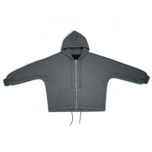 Ruyi เสื้อฮู้ดมีซิปสำหรับผู้ชายเสื้อฮู้ดโอเวอร์ไซส์ซิปรูดซิปรูดไซส์ใหญ่พิเศษออกแบบได้ตามที่ต้องการ - Product Image 1