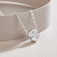 Compteur spécial S925 Sterling Silver Fine Jewelry Collier Mossanite personnalisé pour les mariages