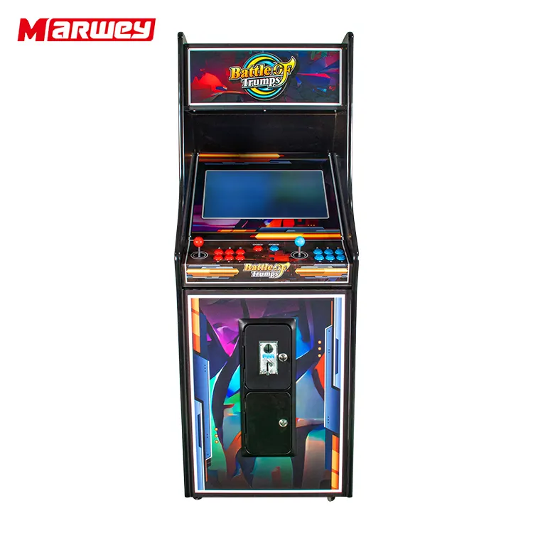 Toptan 4300 1 çoklu oyunlar klasik dik Arcade Video oyunu kabine makinesi 2 oyuncular Stand Up Retro atari makinesi