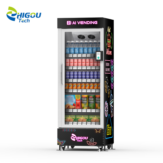 24-Hour Self-Service Bakery & Dessert Vending Machine with Refrigeration Function SDK Enabled Cloud-Based Management Touchscreen