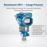 Transmetteur de pression différentielle Rosemount 3051CD 3051TG 3051TA 3051CA HART 4-20mA, instrument de process, en stock