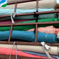 Tissu en rouleau de lin et coton mélangés, teint uni, de qualité B, prix bas Chine, vendu au kilogramme