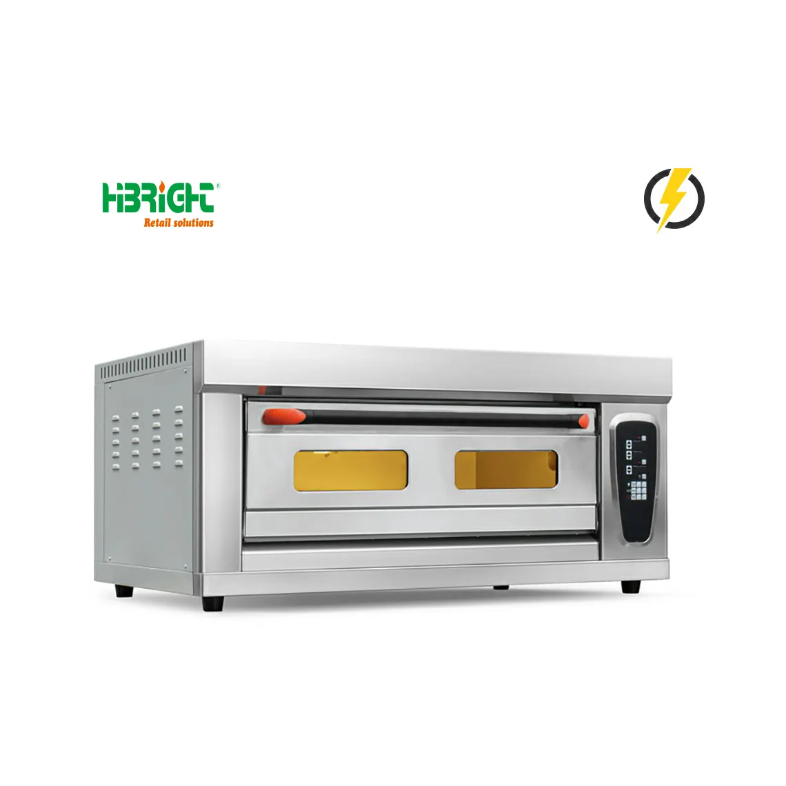 Computer Intelligent Control Panel Stainless Steel Memory Storage Function Deck Oven