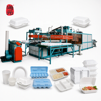Machine automatique de fabrication de boîtes à lunch en mousse PS, équipement de thermoformage sous vide pour contenants alimentaires, production de boîtes à emporter jetables