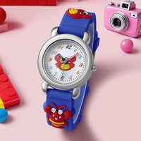 Dessin animé WJ-11487 crabe et homard Design mignon enfants montre bande de Silicone Quartz filles montre en gros Offre Spéciale enfants montres