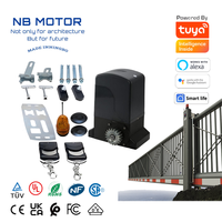 Abridor de puerta eléctrico automático con Motor NB, arranque suave de 433,92 MHz y control remoto de parada abierta para hoteles y todas las puertas, diseño moderno