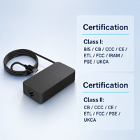 Adaptateur d'alimentation pour ordinateur portable ABP 100W USB-C PD3.1 ignifuge avec protection OTP/OVP/OCP pour téléphone et outil électrique PD1002