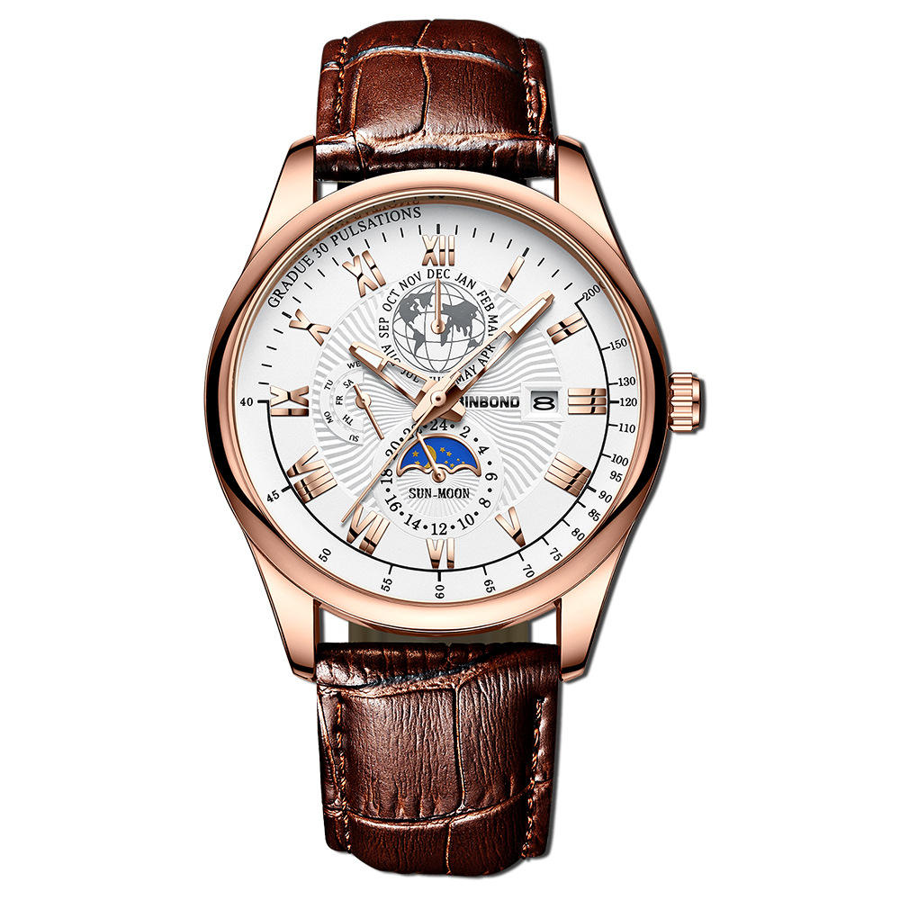 Brown skin rose gold-white