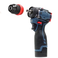 Perceuse à main multifonction et tournevis électrique avec fonction réversible, batterie lithium rechargeable 18V pour usage domestique