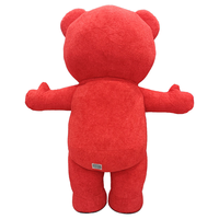 Costume gonflable de mascotte d'ours Efun, personnalisable, adapté aux adultes, costume de mascotte d'ours en peluche avec ventilateur