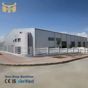 预制车间和仓库钢结构建筑，非常适合工厂金属设计，耐用的金属棚 - Product Image 1