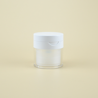 Flacon vide de 50 ml sans air, à pompe, avec bouchon à clapet, pour crème cosmétique et soins de la peau