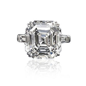 Anello con Diamante Taglio Asscher F1497, Anello di Fidanzamento Classico Naturale da Donna 1 Carato - Product Image 2
