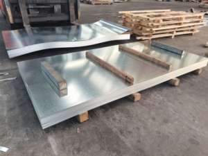 Bwg 26 28 गेज 5x10 2 मिमी धातु गैल्वेनाइज्ड स्टील शीट एमएस प्लेटों 0.6 1.2 मिमी अल्युजस्ता लेपित लौह प्लेट - Product Image 5