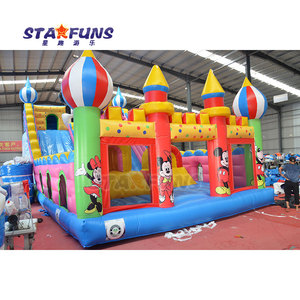 <span class=keywords><strong>Castillo</strong></span> Inflable Comercial Gigante, Casa de Brinco de Mickey Mouse, Brincolín Inflable Económico, Equipo de Entretenimiento para Niños - Product Image 2