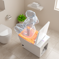 Offre Spéciale – Nouvelle Toilette Électrique Automatique en Céramique à Poser au Sol pour Salle de Bain, Double Chasse d'Eau, Commande à Distance