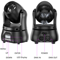 U`King 40W LED RGBW Mini Projecteur Lumineux DMX512 pour DJ, Scène, Fête, Décoration, Lumières Mobiles
