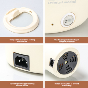 1.6L <strong>Mini</strong> Multifunctional Electric Pot 450W, 220V Non-Stick Instant Noodle &amp; Hot Pot For Single Person &amp; Student Dorm, OEM ODM - Product Image 4