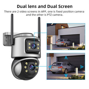 4k 8MP icsee Wifi máy ảnh ngoài trời nhà an ninh đầy đủ màu sắc tầm nhìn ban đêm HD 6MP 3K dual-ống Kính hai chiều video không dây CCTV <span class=keywords><strong>IP</strong></span> <span class=keywords><strong>Camera</strong></span> - Product Image 3