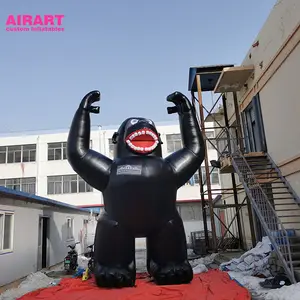 Animais dos desenhos animados mascote comprar gigante inflável gorila animal pvc aluguer de mascote
