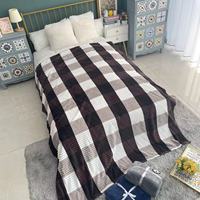 Couverture super douce de haute qualité pour l'hiver, plaid imprimé, plaid polaire conçu en flanelle