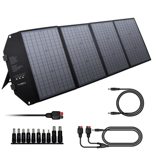 แผงโซลาร์เซลล์แบบพกพา 100W โมโนคริสตัลไลน์ 12V 18V แผงโซลาร์เซลล์แบบยืดหยุ่น โมโนคริสตัลไลน์ สำหรับชาร์จไฟกลางแจ้ง - Product Image 2