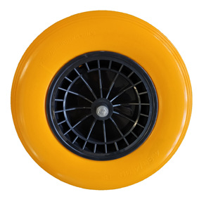 Solid PU Foam <b>Wheel</b> 4.80/4.00-8 Airless Caster For Tool <b>Cart</b> Wear Resistance - Product Image 5