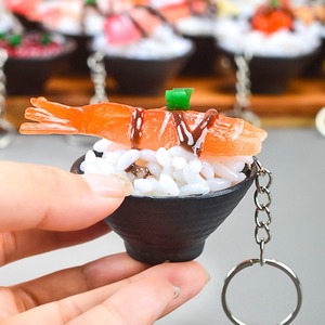 พวงกุญแจอาหารญี่ปุ่นลายซูชิและข้าวแบบจำลองมาใหม่ - Product Image 5