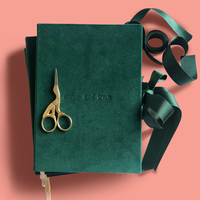 Carnet de planification personnalisé en velours avec impression UV, couverture rigide, journal de voyage sur mesure avec pages lignées vierges, papier d'écriture quotidien, cadeau