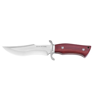 Couteau de survie multifonctionnel à lame fixe en acier inoxydable haute dureté, manche en bois, tactique, chasse, camping en plein air, bricolage, OEM - Product Image 5