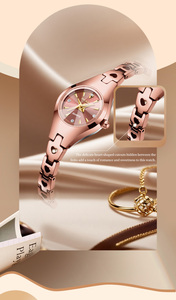 Reloj de Cuarzo OLEVS 7082 de Lujo para Mujer, con Logotipo Personalizado OEM, Diseño Clásico de Diamantes, Elegante, Resistente al Agua, Luminoso, de Acero de Tungsteno - Product Image 4