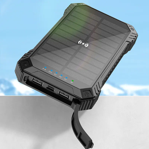 Chargeur d'énergie solaire pratique de grande capacité, trésor de recharge d'urgence sans fil, alimentation mobile - Product Image 6