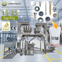Machine de remplissage et d'emballage rotative entièrement automatique à grande vitesse pour sachets préformés Doypack, avec double peseuse à 14 têtes pour aliments et papier