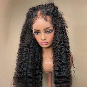 Perruques en dentelle frontale HD 13x4 sans colle, cheveux humains vierges Remy vietnamiens à 100%, ondulation profonde, boucles lâches, blondes et noires naturelles, Jerry Curly - Product Image 5