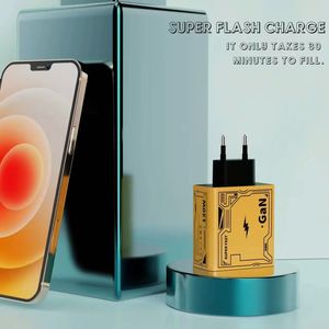 EU/US <b>Plug</b> GAN 120W Super Flash Charge Quick Charging 120W Travel <b>Adapter</b> Portable Smartphone Fast Charger USB Charger - Product Image 6