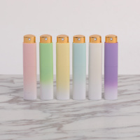 Échantillon Gratuit - Flacon de Parfum Miniature Rechargeable en Plastique ABS de 10 ml, Pompe de Voyage Télescopique Rotative