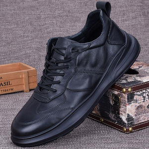 Zapatillas Deportivas Casuales para Hombre, Color Negro, con Cordones, Ligeras, Tallas Grandes, para Primavera, Verano, Otoño e Invierno - Product Image 3