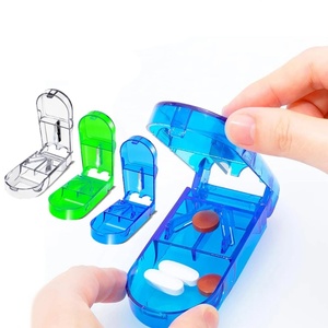 Precision Pill CutterTablet Splitter con almacenamiento-Caja organizadora de medicamentos para medias tabletas - Product Image 1