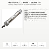   Cylindre pneumatique standard CDS2B125-300Z, alésage 125 mm, course 300 mm, coussin d'air intégré, aimant intégré, vente en gros, fournisseur d'usine