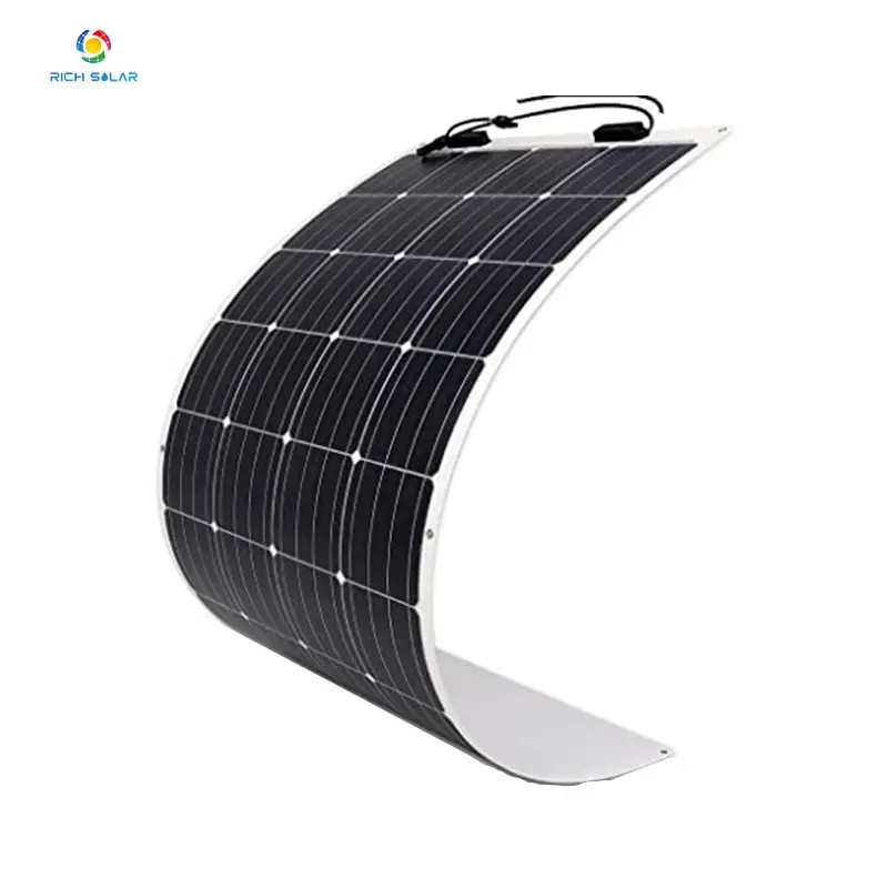 अमीर सौर OEM अनुकूलित लचीला 30W 40W 100W 180W उच्च गुणवत्ता वाले सौर पैनल घर में इस्तेमाल के लिए monocrystal सौर पैनलों