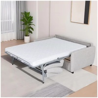Canapé-lit multifonctionnel moderne en tissu, trois places, matelas pliable, idéal pour les appartements, les salons et les hôtels, gain de place