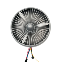 Ventilateur turbo avec éclairage LED pour scène, contrôleur SPI/DMX, éclairage haute luminosité