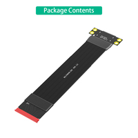 Kabel Ekstensi M.2 NVME ke Oculink 4i untuk Kartu Grafis SSD, Adaptor M2 M Key ke SFF-8612
