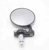 Rétroviseurs noirs CNC pour moto, ronds de 3 pouces, 7/8 pouces, pour extrémité de guidon, universels, neufs