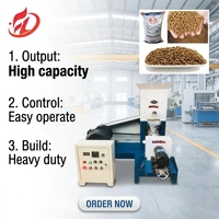 Machine à granulés d'aliments flottants pour poissons haute productivité, neuve ou d'occasion, pour usage en ferme et usine, avec composant moteur central pour chiens et chats
