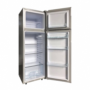 Réfrigérateur congélateur à double porte BCD182 182L avec compresseur, congélateur supérieur - Product Image 3