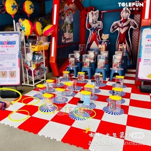 Tolefun Fun Times Indoor/Beach Side Carnival Games Wooden Bank-A-Ball Baloncesto Metal Ring Toss Midway Games State Fair - Product Image 4