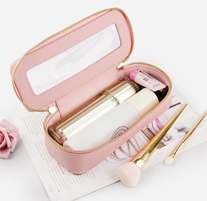 Pochette cosmétique transparente en PVC longue et fine pour femmes, étanche, portable, pour ranger les outils de maquillage, idéale pour les voyages - Product Image 2