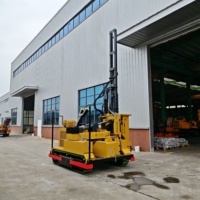 Foreuse rotative hydraulique sur chenilles pour montage au sol, avec moteur/pompe/moteur, pour sols densés et terrains rocheux