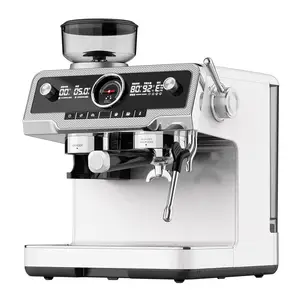 Entegre fasulye değirmeni ve buhar değnek PID akıllı sıcaklık kontrolü akıllı kahve makineleri ile yarı otomatik Espresso kahve makinesi